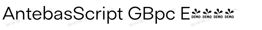 AntebasScript GBpc E字体转换